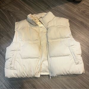 Thread & Supply Beige Puffer Vest